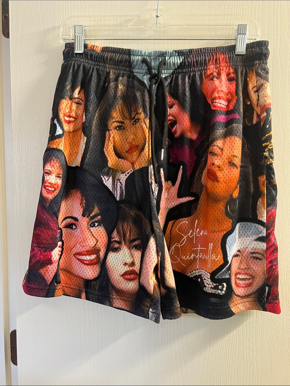 Selena Quintanilla Multicolor Mesh Athletic Shorts